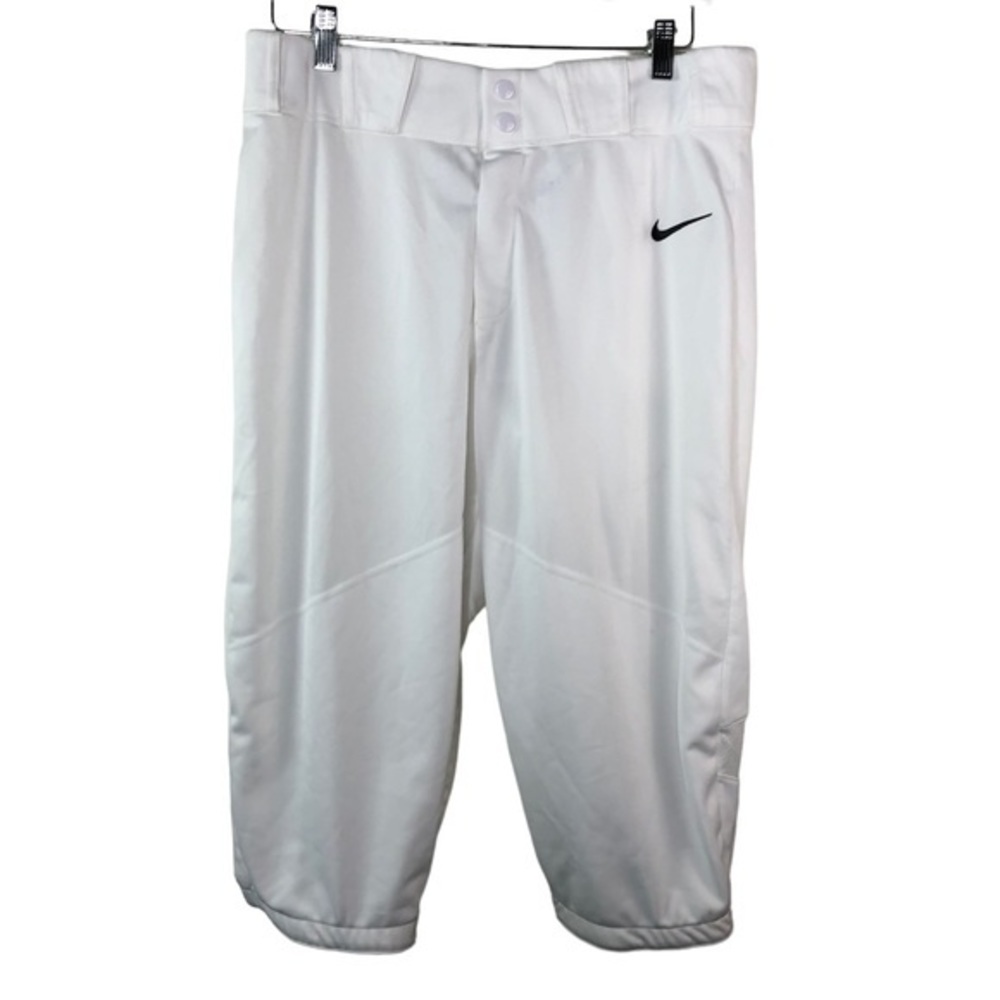 New Nike BSBL Football Cropped Pants White